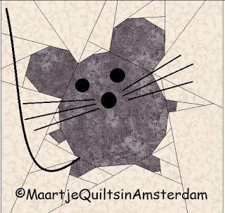 Quilting in Amsterdam: Mice, skirt and flags! Amsterdam Cheese, Mouse With Cheese, Quilt Animals, Paper Pieced Quilt Patterns, Funny Mouse, Light Festival, Paper Pieced Quilt, Animal Quilts, Cat Quilt