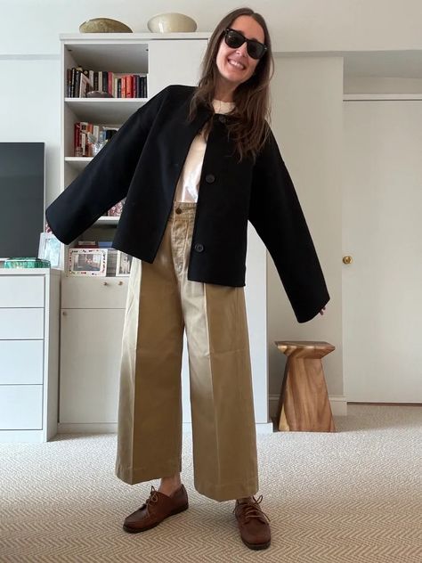 The Perfect Spring Outfit - by Becky Malinsky Becky Malinsky, Perfect Spring Outfit, Outfit For Spring, Navy Chanel, Scarf Jacket, Blogger Inspiration, Sparkly Shoes, Chanel Jacket, Chore Jacket