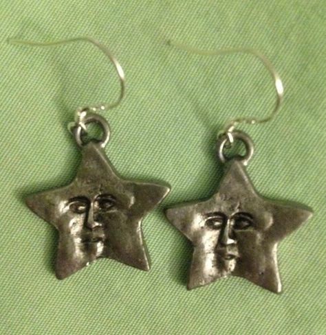 Whimsigoth Jewelry, Star Face, 00s Mode, Jewelry 2023, Pretty Accessories, Diy Things, Fish Hooks, Face Earrings, Dope Jewelry