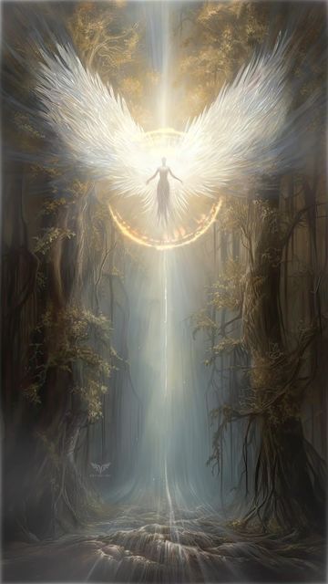 Heaven Artwork, Mythical World, Magical Sky, Spiritual Photos, Angel Artwork, Heaven Art, Angel Images, Beautiful Angels Pictures, Angel Warrior