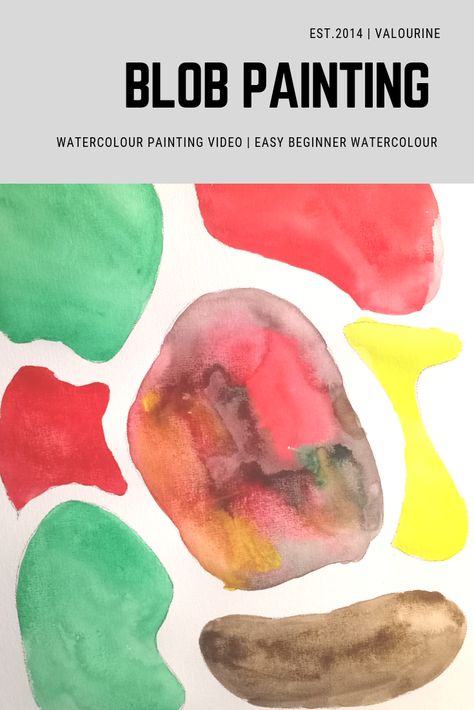 Easy DIY Blob Watercolour Abstract Video Painting either to decorate your wall or for fun easy projects for the kids. Blob Painting Ideas, Beginner Watercolor Painting, Blob Painting, Abstract Video, Art Ideas For Kids, Beginner Watercolor, Video Painting, Art Videos For Kids, Watercolour Abstract