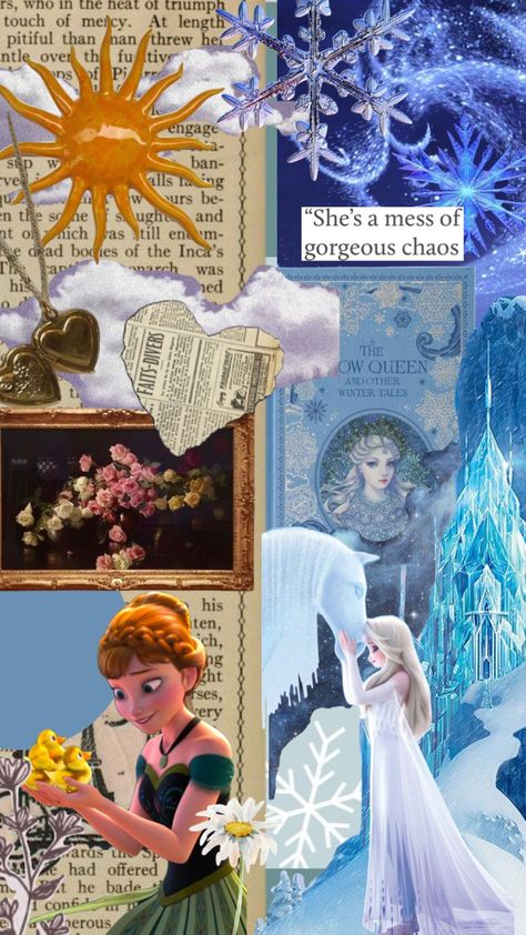 #frozen #Arendelle#princess #elsa #anna Frozen Arendelle, Vintage Aesthetic Stickers Printables, Frozen Poster, Tangled Wallpaper, Disneyland Princess, Movie Collage, Frozen Wallpaper, Anna Disney, Comfort Movies