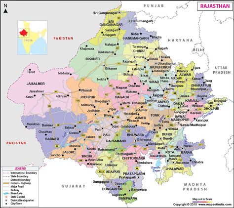 Get the detailed map of Rajasthan showing important areas, districts, roads, schools, hospitals, hotels, airports, tourist places, landmarks on map. Rajasthan Map, Rajasthan Gk, India World Map, Zip Code Map, Netherlands Map, Los Angeles Map, General Studies, History Infographic, States And Capitals