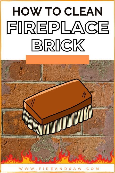 Brush cleaning fireplace brick How To Clean Soot Off Brick Fireplace, Fireplace Cleaner, Best Fireplace, Fireplace Brick, Stove Ideas, Brick Fireplaces, How To Clean Brick, Pot Belly Stove, Clean Fireplace