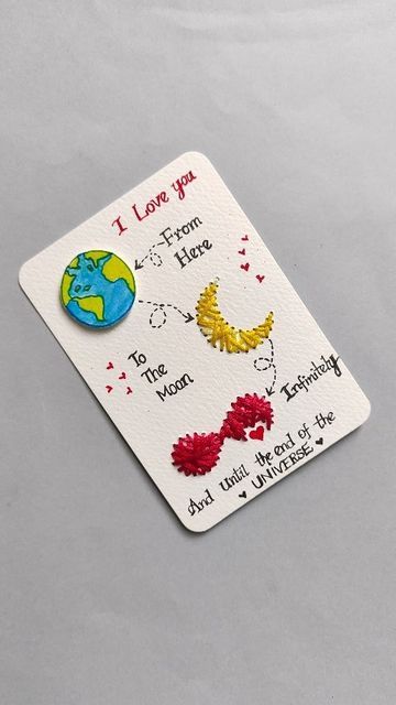 Small Diy Cards For Boyfriend, Pocket Reminder, Mini Cards Handmade For Boyfriend, Cute Small Cards For Boyfriend, Small Cute Gifts For Boyfriend, Spotify Cards Diy Aesthetic, Diy Cute Boyfriend Gifts, Regalos Cute, Thread Heart Card Spotify