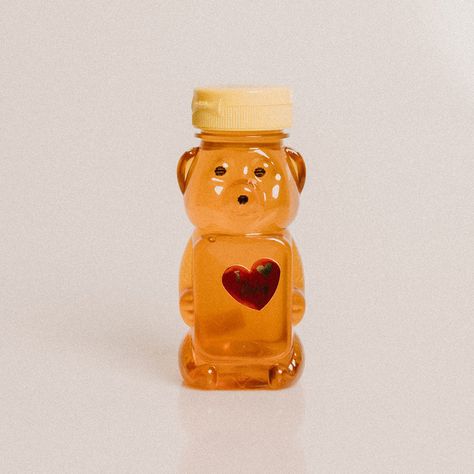 Cherry Knot, Honeycore Aesthetic, Honey Bear Bottle, Honey Aesthetic, Edge Of Love, The Edge Of Love, Honey Dripping, Honey Whiskey, Brain Tattoo