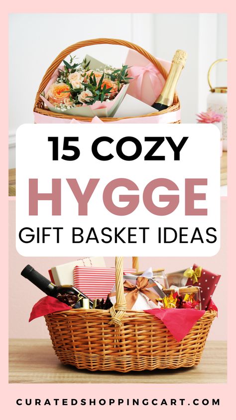 Looking for the perfect winter gift idea? These 15 hygge-inspired gift baskets are thoughtfully curated to bring warmth, comfort & relaxation. From cozy blankets to winter aromatherapy & handcrafted items, these baskets capture the true essence of hygge. Perfect for Christmas gifts, winter birthdays, or for creating a serene atmosphere at home. Hygge gift ideas, cozy winter gift baskets, Christmas gift ideas, winter gifts, thoughtful winter presents, cozy gifts for winter, best winter gift ideas Clutter Free Gift Ideas, Cozy Winter Gift Basket Ideas, Comfy Cozy Gift Basket Ideas, Cozy Themed Gift Basket, Hygge Gift Basket Ideas, Relaxation Basket Ideas, Cozy Gift Ideas For Women, Hygge Christmas Gifts, Comfort Gift Basket Ideas