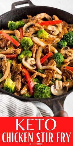 R3 Diet Plan Recipes, Keto Main Course Recipes, Easy Low Carb Dinners For 2, Keto Chicken Stir Fry With Vegetables, Chicken Stirfry Healthy Low Carb, Low Calorie Chicken Stir Fry, Low Calorie Stir Fry, Easy Low Carb Chicken Recipes, Low Carb Chicken Recipes For Dinner