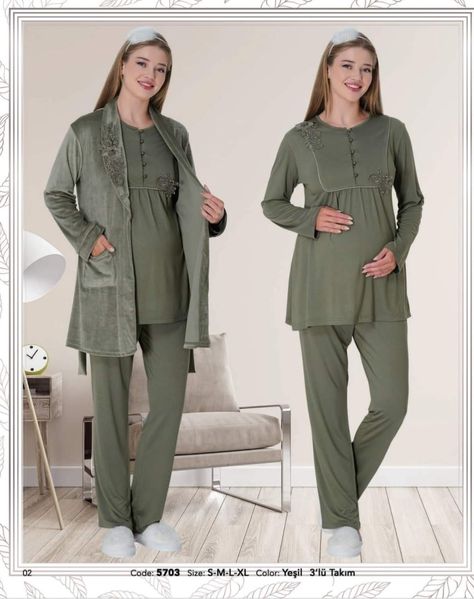 Pregnant Fashion, Night Suit, Maternity Fashion, Nightwear, Pajamas, Couture, Clothes For Women, How To Wear, Dresses