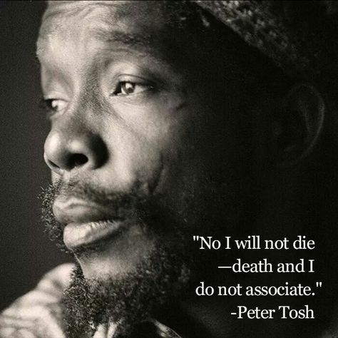 *Peter Tosh* More fantastic pictures and videos of *The Wailers* on: https://de.pinterest.com/ReggaeHeart/ Peter Tosh Quotes, Reggae Quotes, Jah Rastafari, Peter Tosh, Black Men Fashion Urban, Self Thought, Meaningful Pictures, Ancient Egyptian Gods, Caribbean Culture