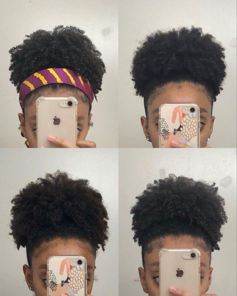 Afro Puff Styles, Puff Styles, Curly Hair Accessories, Hairstyles Inspiration, Cute Box Braids, Cute Box Braids Hairstyles, 4c Natural Hair, Afro Puff, School Hairstyles