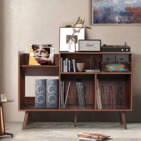 Amazon.com: Vinyl Record Storage Table Vinyl Record Cabinet, Modern Record Player, Audio Cabinet, Record Player Table, Record Storage Cabinet, Turntable Stand, Record Stand, Record Player Stand, Audio Rack