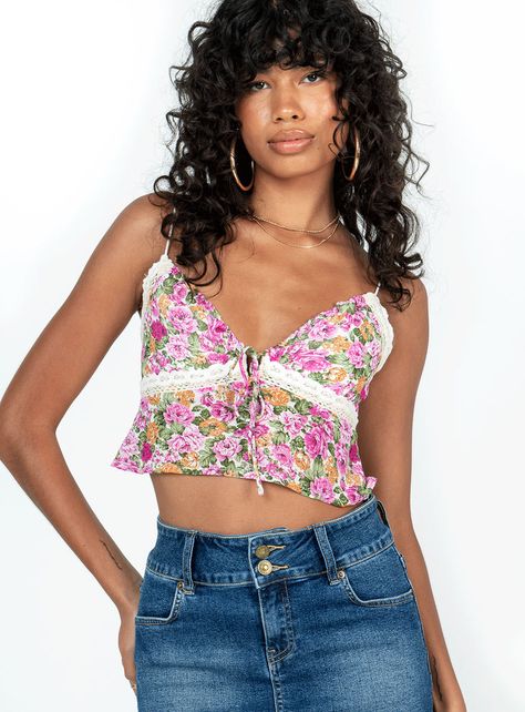 Flower print top