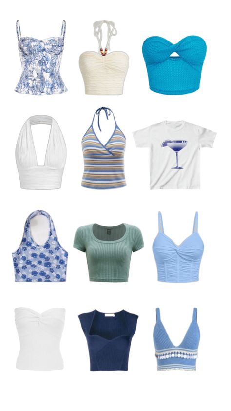 Wishlist Summer, Summer Tops, Collage