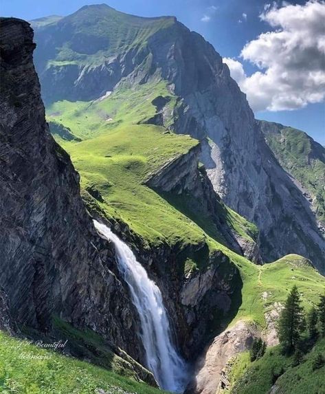 Adelboden Switzerland, Hiking Goals, Adelboden, Mountain Waterfall, Visit Switzerland, Hiking Photography, Beautiful Landscape Photography, Beautiful Locations Nature, Landscape Scenery