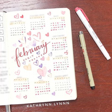 Kathryn🌸 on Instagram: “February habit tracker. ❤️💕💜 What do you like to keep track of each month?” Feb Habit Tracker, Habit Tracker February, February Habit Tracker, February Bujo, Journal 2024, Tracker Ideas, Bullet Journal Themes, Journal Themes, Habit Tracker