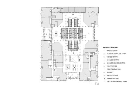 Gallery of Willis Tower Repositioning / Gensler - 19 Tower Building, Layout Architecture, Willis Tower, Floor Plans, Tower, Layout, Architecture, How To Plan, Building