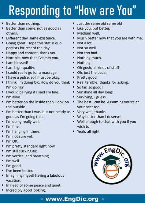 How Are You In Different Ways, How Much Do You Love Me Reply, How Are You Synonyms, Sarcastic Reply To How Are You, How To Think In English, Responses For How Are You, Answers To How Are You, How To Reply How Are You, Reply To How Are You