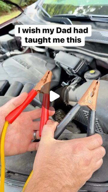 Liz & Jeff on Instagram: "How to jump start a car 🚗 #car #truck #auto #jumpstart #mechanic This video is for entertainment purposes only. Do not try this at home. Other safety considerations may need to be taken depending on the unique situation of your battery, vehicle type, and/or possible damage to the parts you may be working with. Always consult a certified mechanic before ever touching the mechanical components of a vehicle, the battery, or attempting to jump-start an automobile." Jump Starting A Car, How To Jump A Car Battery, How To Jump A Car, Jumpstart Car, Jump Car, Jump A Car, Driving Hacks, Truck Accessories Diy, Jump Start Car