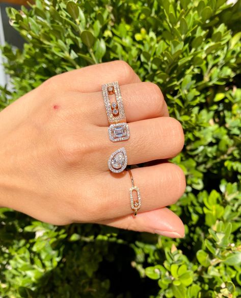 At the beach or in the evening, put your hand in the spotlight with a perfect stacking of Messika rings of your own style! ✨💍 Available at Manfredi Jewels Greenwich! . . . #Messika #MessikaJewelry #MessikaRocksSummer Messika Jewelry Rings, Luxury Jewelry Rings, Messika Ring, Messika Jewelry, Laxmi Narayan, Sparkly Accessories, Bvlgari Jewelry, Wedding Anniversary Ring, Diamond Fashion Jewelry