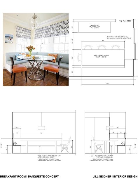 Banquette Dimensions, Built In Dining, Built In Breakfast Nook, 1930s Kitchen, Breakfast Nook Bench, Nook Bench, Seating In Kitchen, Banquette Seating In Kitchen, Interior Design Help