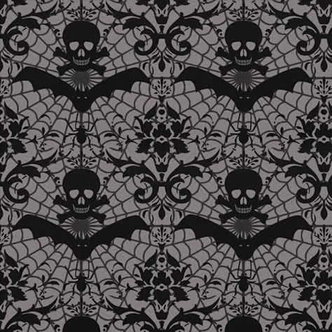 Gothic Bat Wallpaper, Gothic Design Pattern, Gothic Phone Theme, Gothic Desktop Wallpaper, Gothic Pattern Design, Vampire Pattern, Gothic Backgrounds, Rh Patterns, Goth Pattern