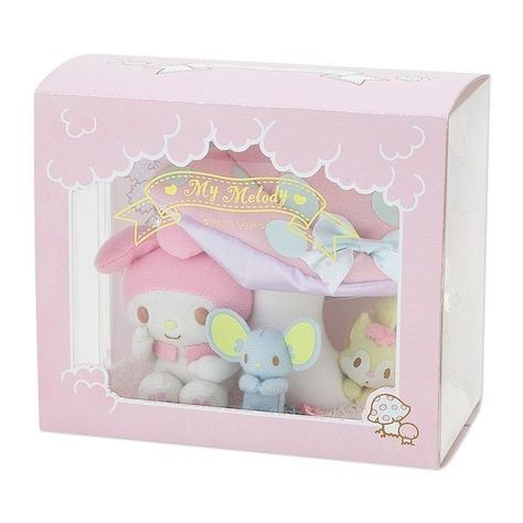 Sanrio Ideas, My Melody Things, Sanrio Collaboration, Box Template Printable, Sanrio Products, Plush Design, Toy Packaging, Sanrio Stuff, Japanese Store