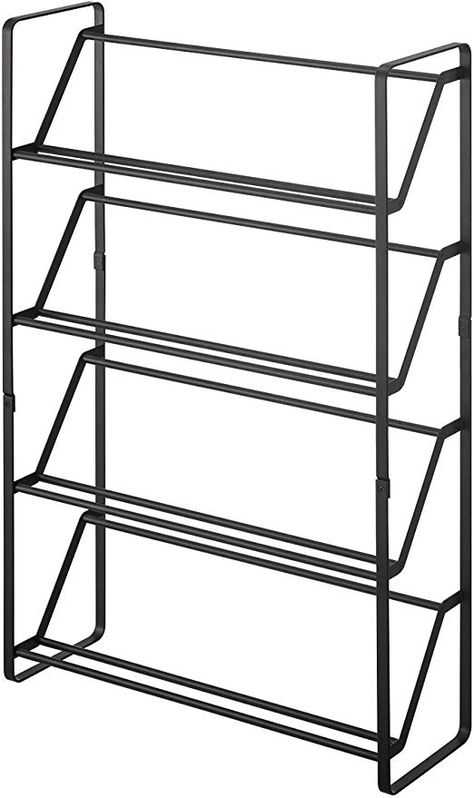 Amazon.com: YAMAZAKI home 2391 Slim Shoe Rack, White: Home & Kitchen Shoe Rack Steel, Slim Shoe Rack, 4 Tier Shoe Rack, 4 Tier Shelf, Metal Shoe Rack, Shoe Organizers, Shoe Rack With Shelf, Design Japonais, Steel Shoes