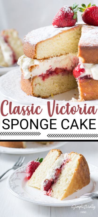 This simple recipe for Classic Victoria Sponge Cake with Buttercream Frosting is the perfect go-to recipe for any gathering. It is a delicious, delicate cake that offers a spongey texture and creamy frosting. It is also vegan-friendly! #spongecake #victoria #classiccake #spongecakerecipe #vegan #vegancake #veganfriendly Vegan Chocolate Frosting, Cake With Buttercream Frosting, Creamy Frosting, Vegan Wedding Cake, Cake With Buttercream, Victoria Sponge Cake, Sponge Cake Recipes, Victoria Sponge, British Baking