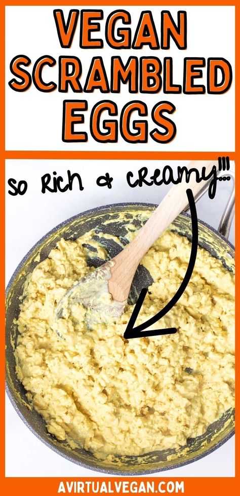 Vegan Scrambled Eggs, Buttered Toast, Scrambled Eggs Recipe, Vegan Bacon, Vegan Brunch, Tofu Dishes, One Dish Dinners, Tofu Scramble, Vegan Eggs