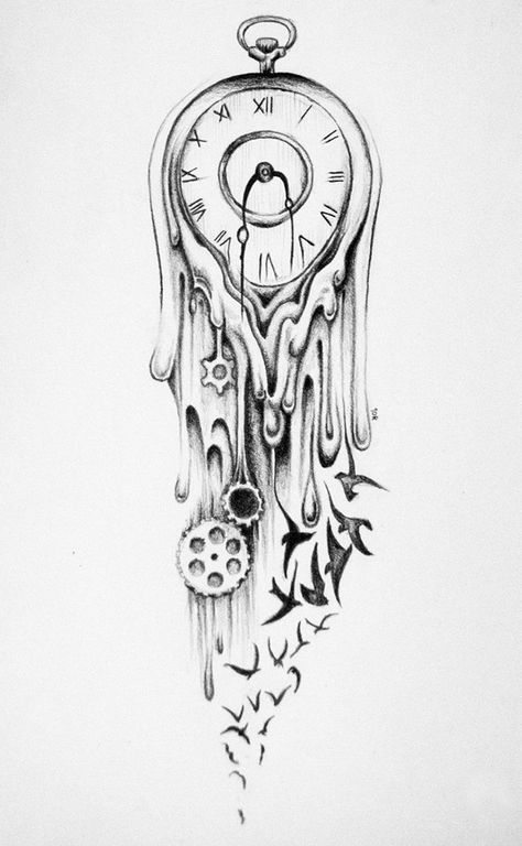 Time Dark Clock Tattoo, Pocket Watch Drawing, Grandfather Clock Tattoo, Time Piece Tattoo, America Tattoo, Pocket Watch Art, Clock Drawings, 하울의 움직이는 성, Watch Drawing