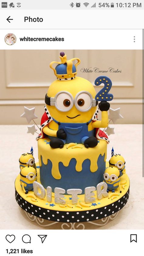 Minion Cake Design, Minions Birthday Party Decorations, Celebrities Tattoos, Minions Cake, Minion Birthday Cake, Easy Minecraft Cake, Minion Cupcakes, 5th Birthday Cake, Minion Birthday Party