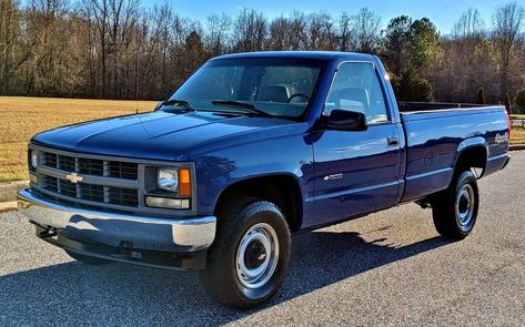 No Sweat Work Truck: 1997 Chevrolet K1500 Cheyenne Truck, Sierra Truck, Truck Games, Truck Driving, Driving Games, Chevrolet Pickup, Classic Pickup Trucks, Gm Trucks, Chevy Pickups