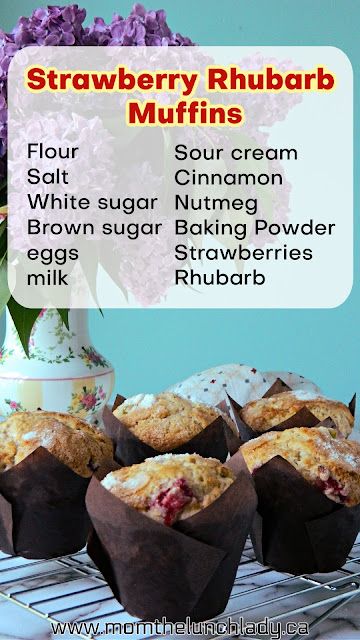 Bakery Style Rhubarb Strawberry Muffins Bakery Style Rhubarb Muffins, Strawberry Rhubarb Muffins Healthy, Strawberry Rhubarb Recipes Muffins, Best Rhubarb Muffins, Strawberry Rhubarb Muffins Easy, Daisy Desserts, Muffin Strawberry, Bakery Muffin, Cherry Muffin