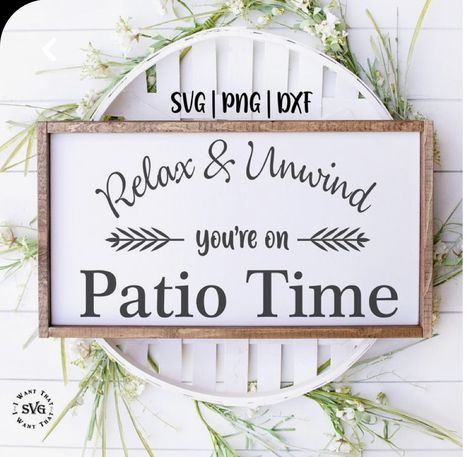 Outdoor Svg, Patio Signs, Diy Wood Signs, Vinyl Cut, Sign Svg, Cricut Creations, Cricut Projects Vinyl, Back Patio, Diy Signs