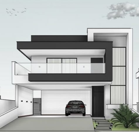 House Outer Design, Best Modern House Design, Casa Country, Modern House Facades, Architect Design House, Architecture Model House, Model House Plan, Modern Exterior House Designs, Duplex House Design