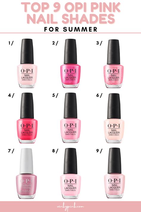 Soft Pink Opi Colors, Opi Soft Pink Shades, Opi Pink Gel Polish Shades, Opi Nail Polish Colors Pink, Opi Summer 2024, Opi Pink Polish, Opi Pink Gel, Opi Summer Colors, Put It In Neutral Opi