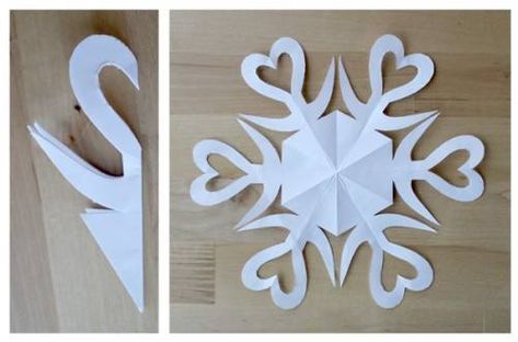 DIY Paper Cut Snowflakes Paper Snowflake Designs, Diy Christmas Fireplace, Diy Christmas Snowflakes, Paper Snowflake Patterns, Christmas Snowflakes Decorations, Snowflake Craft, Paper Snowflake, Navidad Diy, Snowflake Decorations