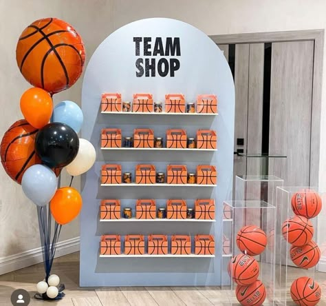 Ball Theme Birthday, Basketball Themed Birthday Party, Basketball Theme Birthday, Basketball Theme Party, 2nd Birthday Party For Boys, Basketball Birthday Parties, Sports Theme Birthday, Boys 1st Birthday Party Ideas, Ball Birthday Parties