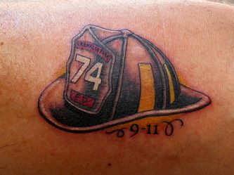 Fire Fighter Memorial Tattoos, Firefighter Hat Tattoo, Fireman Helmet Tattoo, Woman Firefighter Tattoo, Fireman Memorial Tattoo, Fire Fighter Helmet Tattoo, Firefighter Daughter Tattoo, Fallen Firefighter Tattoo, Fire Fighter Tattoos Female