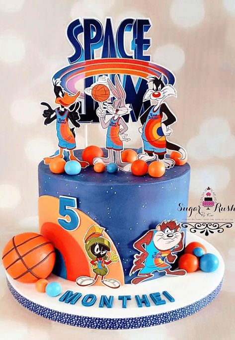 Space Jam Cake Toppers, Space Jam Theme Birthday Party, Space Jam Party Ideas, Looney Tunes Birthday Party Ideas, Looney Tunes Cake, Space Jam Cake, Space Jam Birthday Party, Space Jam Party, Space Jam Birthday