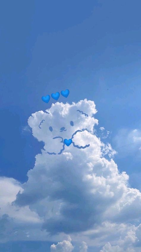 Profile Picture Instagram Aesthetic Sky, D Wallpaper Letter Cute, Cute Sky, Cute Clouds, Blue Aesthetic Wallpaper, Instagram Design Creative, Flower Background Iphone, Photoshop Backgrounds Backdrops, Photo Album Layout