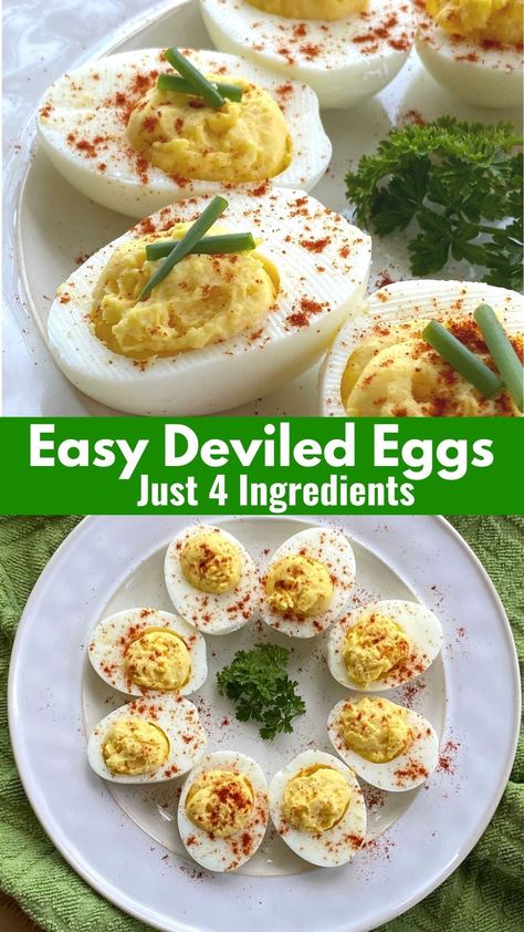 Deviled Eggs Without Vinegar, Deviled Eggs Recipe With Vinegar, How To Make Deviled Eggs Easy Simple, Easy Deviled Eggs Recipe 4 Ingredients, Deviled Eggs With Sour Cream, Easy Deviled Eggs 4 Ingredients, Deviled Eggs With Vinegar, How To Make Deviled Eggs, Deviled Eggs No Relish