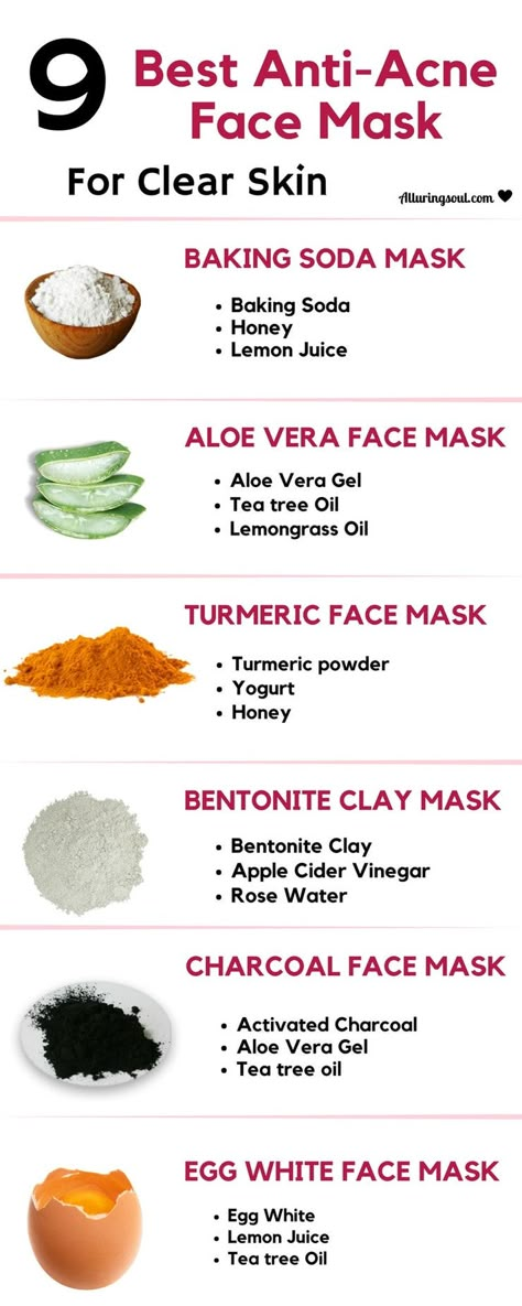 Best DIY Face Masks for Every Skin Type | OhMeOhMy Blog Anti Acne Face Mask, Extreme Make-up, Skincare Organizer, Best Diy Face Mask, Acne Scar Mask, Turmeric Face Mask, Aloe Vera Face Mask, Acne Face Mask, Acne Face