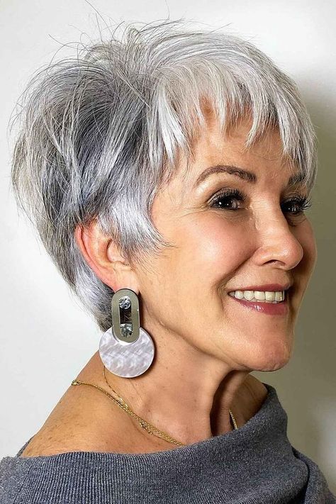 Have you been searching for the marvelous pixie haircuts for women over 70 that might change your look? This wash-and-wear pixie hairstyle is one of the best-looking images we have compiled here. Discover more wonderful ways to wear your hair with our amazing selection of photos. // Photo Credit: @diegomarcsant on Instagram Elder Woman Haircut, Short Older Lady Haircut, Old Lady Short Hair, Short Elderly Hairstyles, Old Lady Pixie Haircut, Short Hair Styles For Seniors, Modern Short Hairstyles Over 50, New Short Hairstyles For Women Over 50, Short Senior Hairstyles