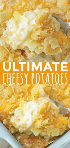 Cheesy Casserole Recipes, Cheesy Potatoes Recipe, Cheesy Potato Casserole, Cheesy Potato, Cheesy Casserole, Potatoe Casserole Recipes, Cheesy Potatoes, How To Cook Potatoes, Potatoes Recipe