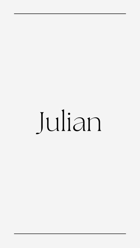 Pin by @kyleevking ✨ Julian Name, Name Idea, Cute Name, Logo Idea, Cute Names, Collage, ? Logo, Pins, Quick Saves