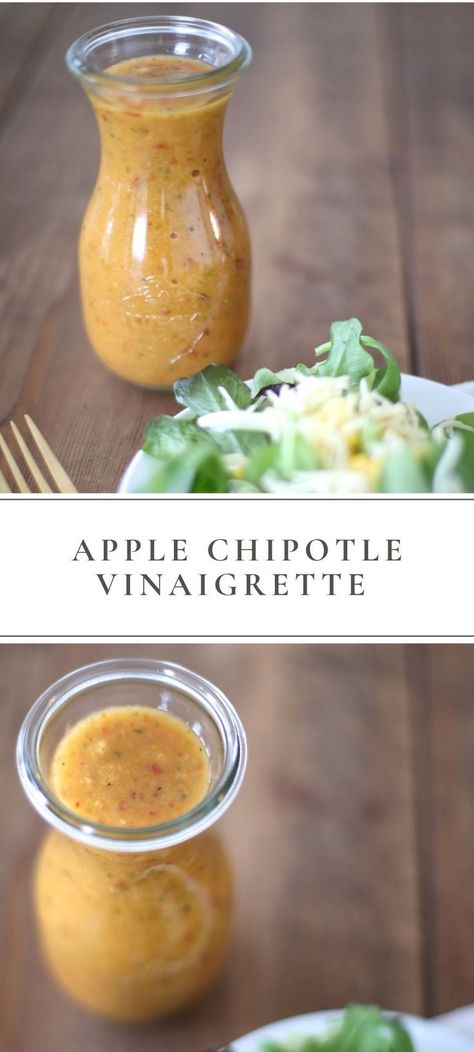 Chipotle Vinaigrette Dressing, Chipotle Salad Dressing, Chipotle Salad, Apple Twist, Chipotle Vinaigrette, Vinaigrette Dressing Recipe, Chipotle Dressing, Spicy Salad, Burrito Bowls