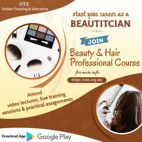 Only For Girls, Beautician Course, Beauty Courses, Google Play Apps, Post Ad, Makeup Styles, Training Video, Online Training, Hair Styling