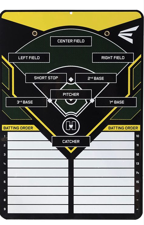 Get this if you coach young baseball players Baseball Lineup, Batting Order, Mom Gift Guide, Baseball Mom Gifts, Softball Equipment, Up Board, Softball Gifts, Thank Me Later, Baseball Season